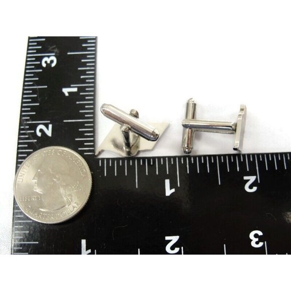 American Flag Cufflinks Shirt Formal Wedding Accessories Tux Vintage IOB - Picture 5 of 16